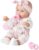 12” Baby Doll in Gift Box with Pink Cloths, Pacifier, 13”x13” Microfabric Blanket, and Feeding Bottle. Gift Idea for Ages 3+