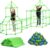 132 Piece Glow in The Dark Fort Building Kit – Indoor Play Engineering Set with Connecting Sticks & Balls – Creative STEM Building Toys for Kids…