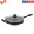 28cm Black Jumbo Cooker Frying Pan with Glass Lid 4 Quart Multi-Use Non-Stick