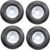 18×8.5-8 OEM Golf Cart Wheels and White Steel Tires Combo – Set of 4