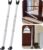 2 Pack Rerishom Door Security Bar, Door Stoppers Security bar,Heavy Duty Door Lock Security Door Jammer Door Stopper for Apartment, Hotel…