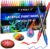 24 Colors Acrylic Paint Pens, Dual Tip Acrylic Paint Markers with Brush Tip and Fine Tip, Acrylic Pens for Rock Painting, Wood, Canvas, Stone,…