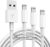 3 Pack Apple MFi Certified Charger Cable 6ft, Lightning to USB Cable Cord 6 Foot, 2.4A Fast Charging,Apple Phone Long Chargers for iPhone…