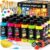 40 PCS Acrylic Paint Set with 12 Brushes, 2 Knives and Palette, 24 Colors (2oz/60ml) Art Craft Paints Gifts for Adults Kids Artists Beginners,…