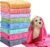 8 Pcs Dog Drying Towels Bulk 55” x 28” Pet Grooming Towels Absorbent Microfiber Dog Bath Towels Quick Drying Puppy Bathing Towel for Small Medium…