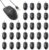 Amazon Basics 3-Button Wired USB Computer Mouse, Black – Pack of 30