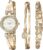 Anne Klein Women’s Premium Crystal Accented Bangle Watch and Bracelet Set