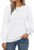 AUTOMET Long Sleeve Shirts Womens Pleated Business Casual Blouses with Smocked Cuffs