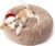 Bedsure Calming Dog Bed for Small Dogs – Donut Washable Small Pet Bed, 23 inches Anti-Slip Round Fluffy Plush Faux Fur Large Cat Bed, Fits up to 25…