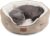 Bedsure Dog Beds for Small Dogs – Round Cat Beds for Indoor Cats, Washable Pet Bed for Puppy and Kitten with Slip-Resistant Bottom, 20 Inches, Taupe
