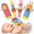 Bloobloomax Baby Rattles Toys for 0-12 Month, Infant Girl Boy Toys for Babies 3-6 Months, Newborn Hand & Foot Toys for 0 to 9 Months, Baby Shower…