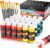Caliart Acrylic Paint Set With 12 Brushes, 24 Colors (59ml, 2oz) Art Craft Paints Gifts for Artists Kids Beginners & Painters, Halloween Pumpkin…