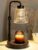 Candle Warmer Lamp with Timer, Adjustable Height Candle Warmer, Dimmable, Home Decor, Wax Warmer Lamp for Jar Candles with 2 Bulbs, Black