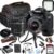 Canon EOS 2000D / Rebel T7 DSLR Camera w/EF-S 18-55mm F/3.5-5.6 Zoom Lens + 64GB Memory, LED Video Light, Case, Gripster Tripod, and More…