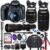 Canon EOS Rebel T7 DSLR Camera with 18-55mm is II Lens + Canon EF 75-300mm f/4-5.6 III Lens and 500mm Preset Lens + 32GB Memory + Filters + Monopod…