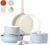 CAROTE 11pcs Pots and Pans Set, Nonstick Cookware Set Detachable Handle, Induction Kitchen Cookware Sets Non Stick with Removable Handle, RV…
