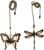Ceiling Fan Pull Chain Ornaments Extension,12 Inches Lighting And Fan Beaded Ball Fan Pull Chain Extender with Connector, Dragonfly and Butterfly…