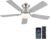 Ceiling Fans With Lights and Remote/APP Control,46″ Flush Mount Ceiling Fan Dimmable DC Motor，Low Profile Ceiling Fan for Bedroom,Living…