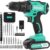 COMOWARE 20V Cordless Drill, Electric Power Drill Set with 1 Battery & Charger, 3/8” Keyless Chuck, 2 Variable Speed, 266 In-lb Torque, 25+1…