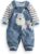 Cute Baby Boy Clothes Suit Toddler Boys’ Striped long Sleeve T-Shirt+Denim Overalls Jumpsuit Pants Outfits Sets