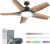 Dreo Smart Ceiling Fans with Lights, Low profile Ceiling Fan with Alexa/App, 52” Dimmable Lighting & Color Tuning, RGB Ambient Light for Living…