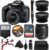 EOS 4000D DSLR Camera with 18-55mm f/3.5-5.6 III Lens – Pixi Advanced Bundle (International Version) (Renewed)