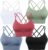 Evercute Cross Back Sport Bras Padded Strappy Criss Cross Cropped Bras for Yoga Workout Fitness Low Impact