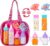 fash n kolor®, My Sweet Baby Disappearing Doll Feeding Set | Baby Care 6 Piece Doll Feeding Set for Toy Stroller | 2 Milk & Juice Bottles with 2…