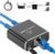 Gigabit Ethernet Splitter 1 to 2 High Speed, 1000Mbps Internet Splitter 1 in 2 out, LAN Splitter with USB Power Cable, RJ45 Splitter for…