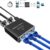 Gigabit Ethernet Splitter 1 to 4 High Speed [4 Devices Simultaneously Networking], Internet Splitter 1000Mbps, LAN Splitter with USB Power Cable,…