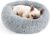 Hoewina Dog & Cat Bed, 20in Cat Beds for Indoor Cats, Calming Donut Bed for Puppy and Kitten, Washable Round Fluffy Pet Bed for Small Medium Dogs…