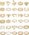iF YOU 30 Pcs Gold Rings Set for Women, Boho Stackable Midi Rings, Silver Knuckle Rings Pack