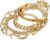 IFKM Gold Bracelets for Women, 14K Gold Plated Dainty Layered Chain Bracelets Adjustable Cute Bangle Link Bracelet Set