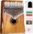 Kalimba Thumb Piano 17 Keys, Portable Mbira Finger Piano Gifts for Kids and Adults Beginners Wood