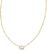 Kendra Scott Mini Elisa 14k Gold-Plated Satellite Short Pendant Necklace, Fashion Jewelry for Women