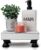 KIBAGA Decorative Wood Riser For Your Kitchen or Bathroom Farmhouse Decor – Beautiful Pedestal Stand Uniquely Displays Your Decorations – The…