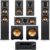 Klipsch Reference 5.2 Home Theater System, Bundle with 2X R-625FA Floorstanding Speaker, 2X R-12SW Subwoofer, R-52C Center Channel, R-41M Bookshelf…