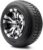 MODZ® Vampire Machined Black 10″ Golf Cart Wheels and Arisun Cruze (205/50-10) DOT Low Profile Golf Cart Tires Combo – Set of 4