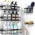 Moforoco Adhesive Shower Caddy Organizer Shelves Rack – 5 Pack Corner Bathroom Storage Organization, Home & Kitchen Decor Inside RV Accessories,…