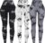 OVESPORT 3 Pack Tie Dye Seamless High Waisted Workout Leggings for Women Scrunch Butt Lifting Yoga Gym Athletic Pants