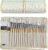 Paint Brushes Set of 24 Pieces Wooden Handles Brushes with Canvas Brush Case, Professional for Oil, Acrylic and Watercolor Painting