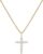 PAVOI 14K Gold Plated Cubic Zirconia Cross Necklace for Women | Cross Faith Pendant Necklaces