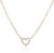 PAVOI 14K Gold Plated Cubic Zirconia Heart Necklace | Cute Dainty Love Pendant Necklaces for Women