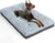 POCBLUE Deluxe Washable Dog Bed for Large Dogs Dog Crate Mat 36 Inch Comfy Fluffy Kennel Pad Anti-Slip for Dogs Up to 60 lbs, 36″ x 23″, Grey