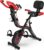 pooboo Folding Exercise Bike, Foldable Fitness Stationary Bike Machine, Upright Indoor Cycling Bike, Magnetic X-Bike with 8-Level Adjustable…