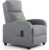 Recliner Chair with Massage and Lumbar Support, Small Fabric Home Theater Seating, Adjustable Modern Reclining Chair for Adults in Living Room