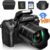 Saneen Digital Camera, 4k Cameras for Photography & Video, 64MP WiFi Touch Screen Vlogging Camera for YouTube with Flash, 32GB SD Card, Lens Hood,…