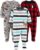 Simple Joys by Carter’s Toddlers and Baby Boys’ Loose-Fit Flame Resistant Fleece Footed Pajamas, Pack of 3