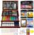 Soucolor Art Supplies, 192-Pack Deluxe Art Set Drawing Painting Supplies Art Kit with Acrylic Pad, Watercolor Pad, Sketch Book, Canvases, Acrylic…