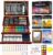 Soucolor Art Supplies, 192-Pack Deluxe Art Set Drawing Painting Supplies Art Kit with Acrylic Pad, Watercolor Pad, Sketch Book, Canvases, Acrylic…